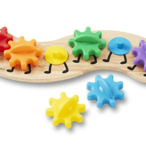 Melissa & Doug Zahnrad-Spielzeug | 7-teilige Raupe